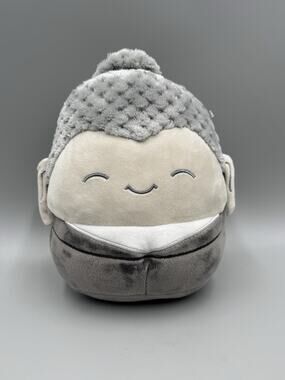 Squishmallow Hodge Buddha Gray Plush 8” Stuffed Animal Kellytoy